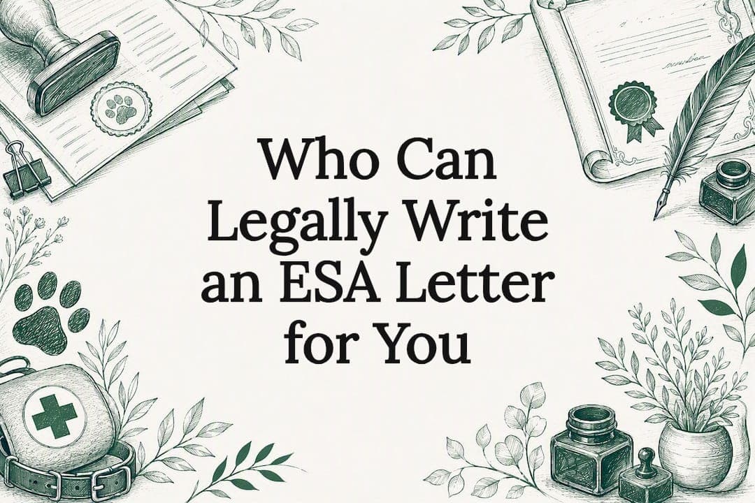 Who Can Legally Write an ESA Letter for You